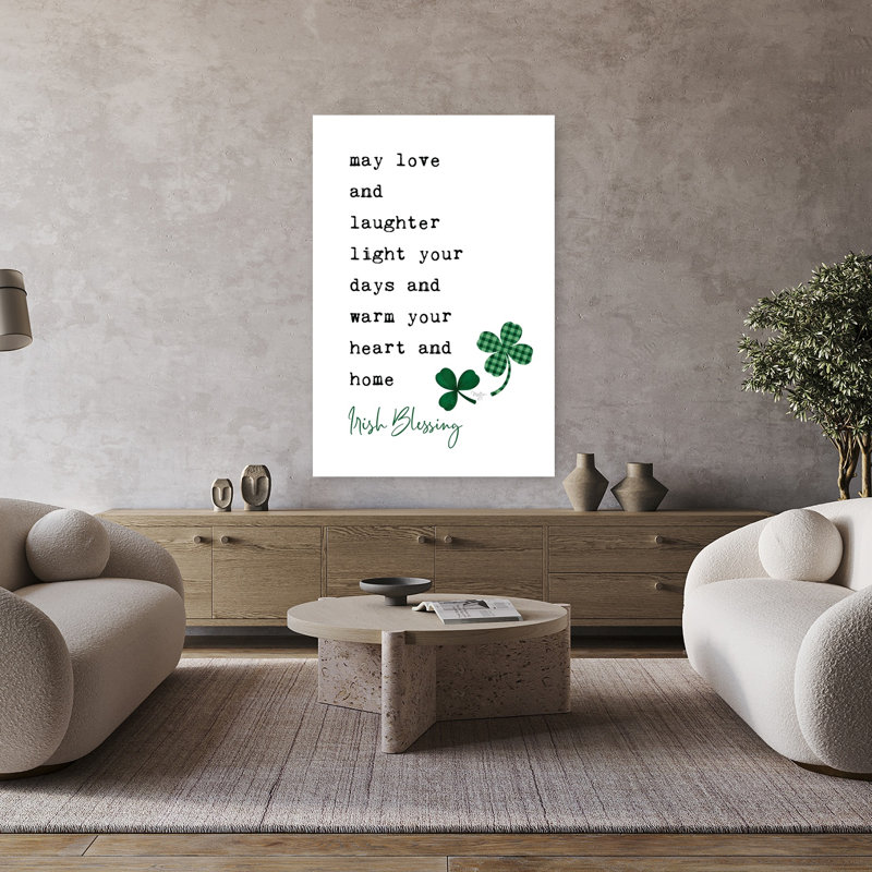 «Irish Blessing», art contemporain de l'architecture, H 48 po x l 32 po