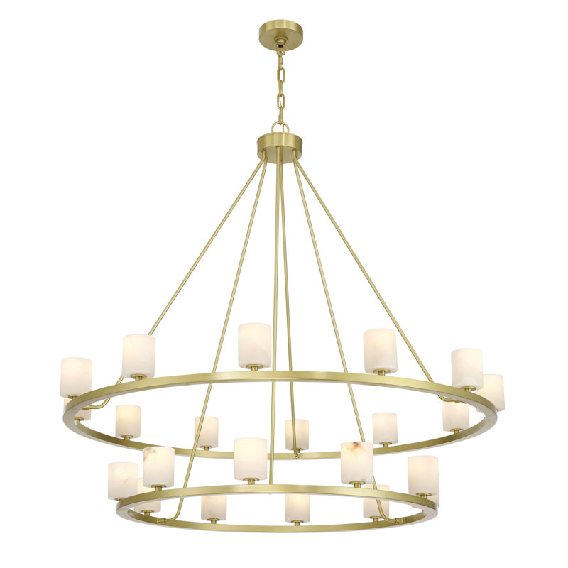 Lustre à DEL 46,75 po Aragon, Doré