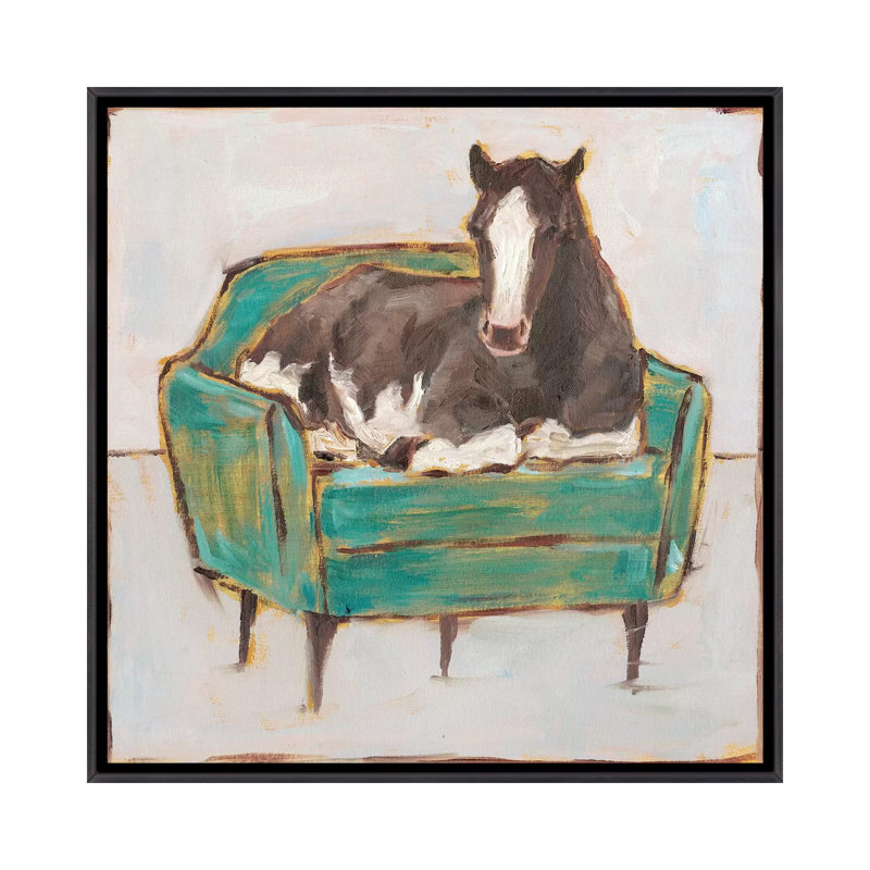 «Creature Comforts I» par Ethan Harper - reproduction d'art, H 18 po x l 18 po x 1,5 po, Pas de tapis