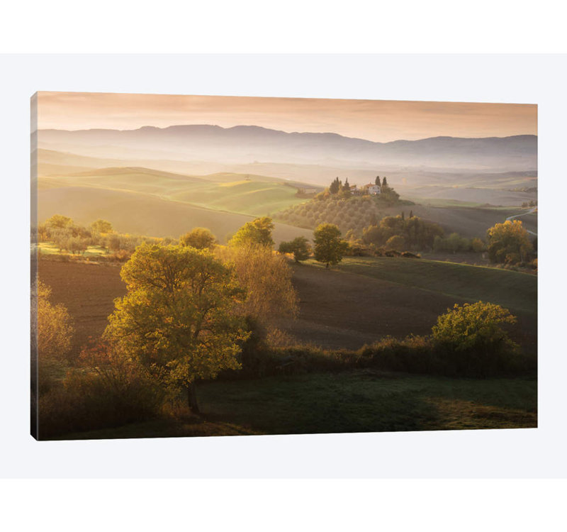 «Autumn in Tuscany II», impression sur toile, H 8 po x l 12 po x P 0,75 po, Toile tendue, Pas de tapis