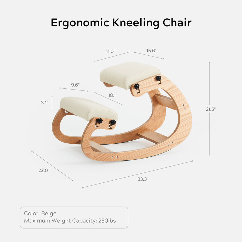 Fauteuil ergonomique à hauteur réglable Loal, Blanc