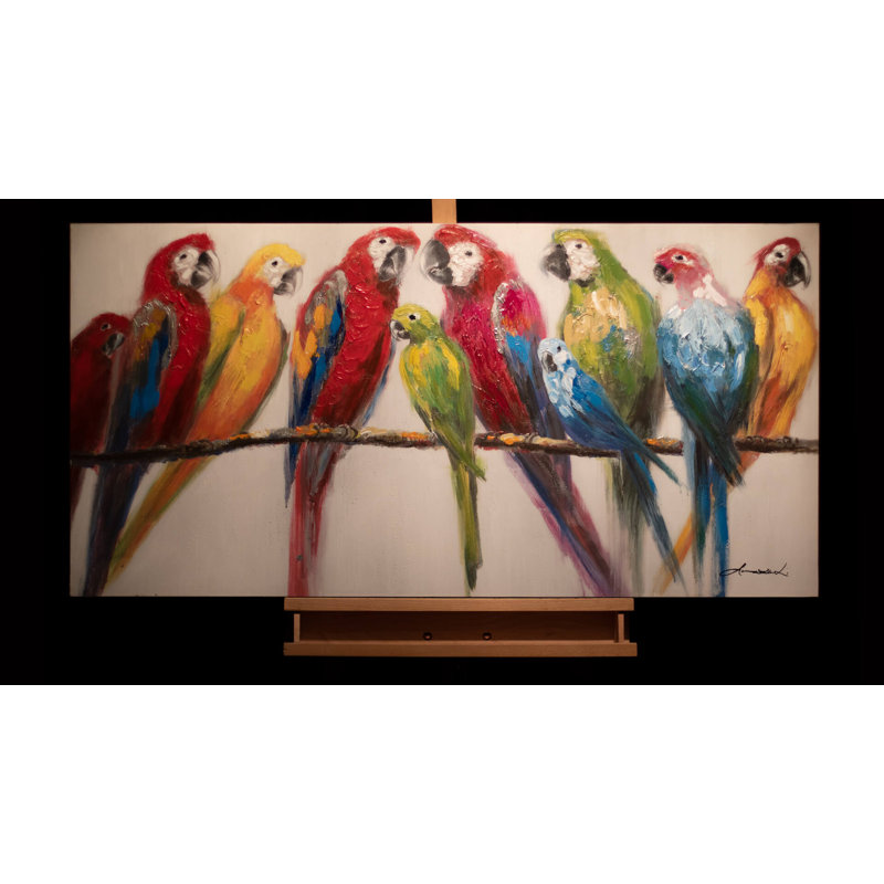 Hand -painted family portrait acrylic painting