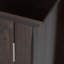 Armoire de rangement bas de style transitionnel en bois massif avec portes vitrées et tablettes réglables Acadian-676016428-805124004
