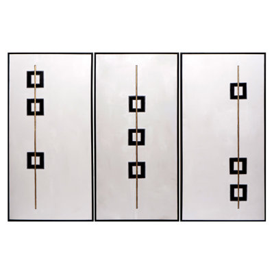 Boxed In Framed Set Canvas
