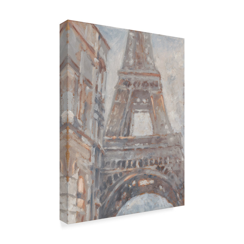 « parisian aube i », peinture sur toile tendue, H 19 po x l 14 po x P 2 po