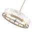 Kester - Finition laiton brossé - Abat-jour en verre albâtre blanc de style Murano-1079871806-1079871804