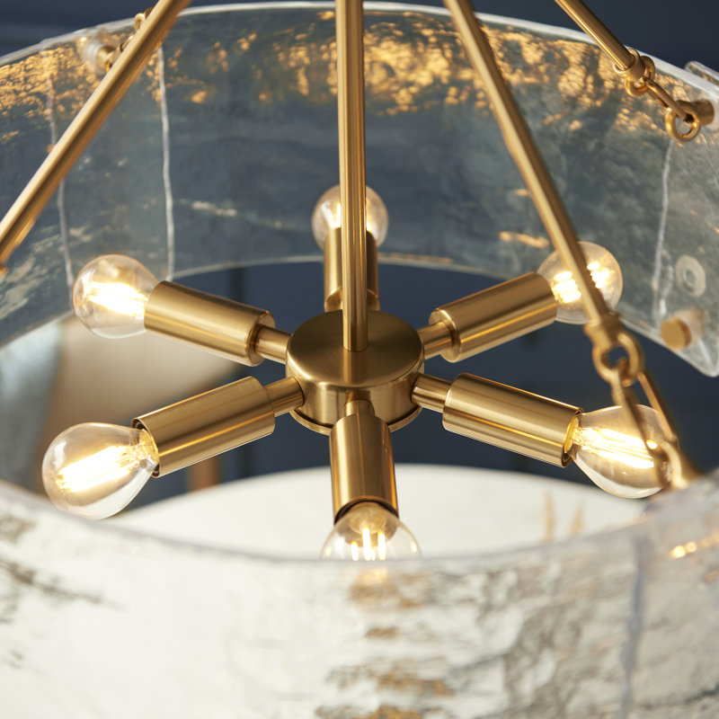Kallie 6-Light Chandelier, 6 Lights, 37.5cm H x 52cm W x 52cm D