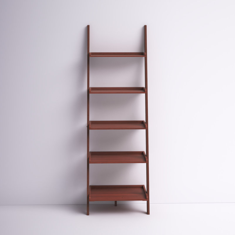 Alainnah Ladder Bookcase, Cherry