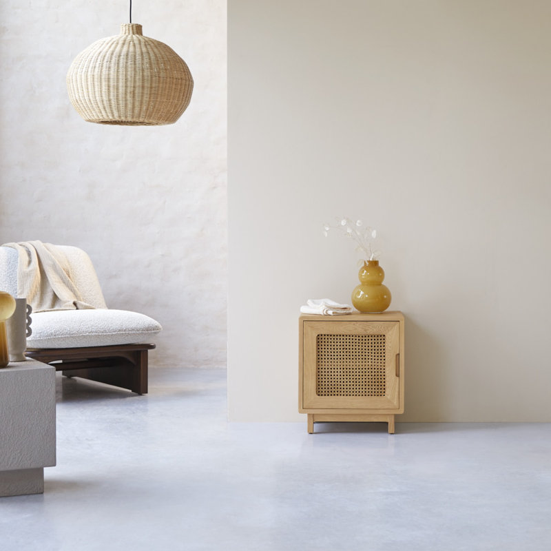 Luis 45cm W Solid Wood Bedside Table