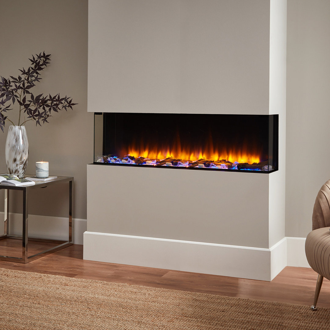 Castleton Fires & Fireplaces Black Electric Fireplace with 6824.28 BTU