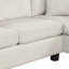 Canapé modulaire Canapé modulaire rembourré en chenille de 111,8 po avec repose-pieds de rangement mobile pour le salon-993373915