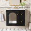 Ensemble de meuble-lavabo mural 24 po pour petit espace, armoire de salle de bain avec lavabo en céramique, 2 tiroirs et 1 porte à fermeture en douceur