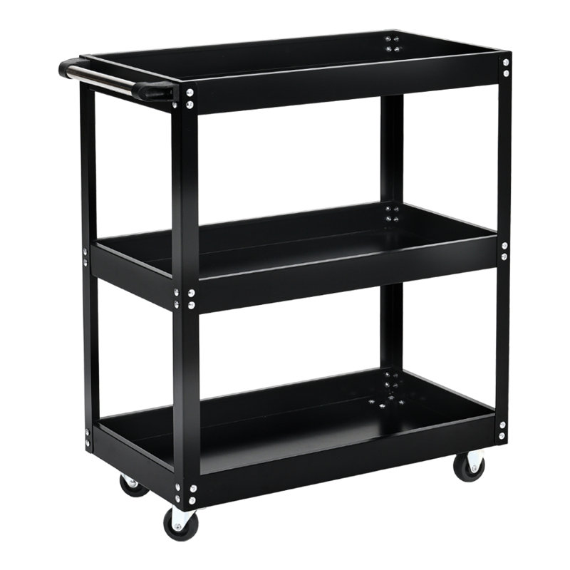 Livingandhome 3-Tier Rolling Tool Cart Storage Organizer