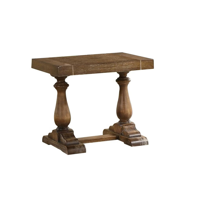 Table de bout transitionnelle en bois massif en bois de grève, canapé de salon en bois massif