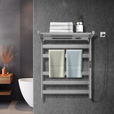Electric Towel Warmer Standable And Wall-Mounted Heated Towel 10