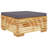 Wood Patio Sectional Set with Cushions-1410840331