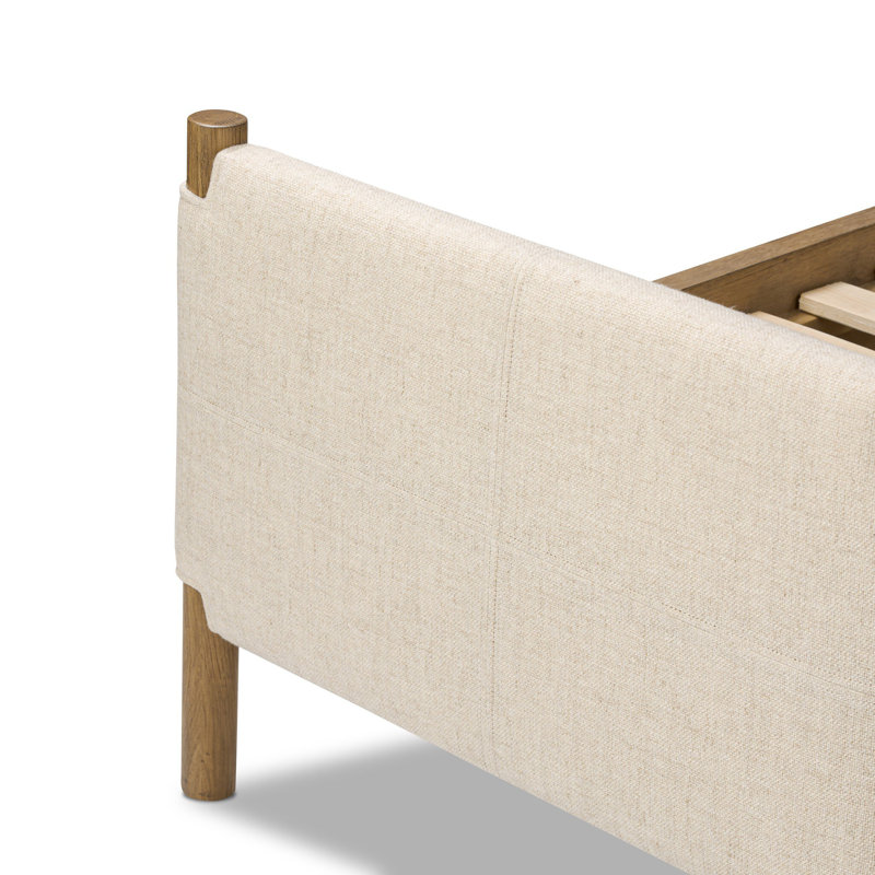 Salado Upholstered Bed, King, Antigo Natural