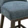 Granville Swivel Upholstered Counter Stool with Solid Wood Frame