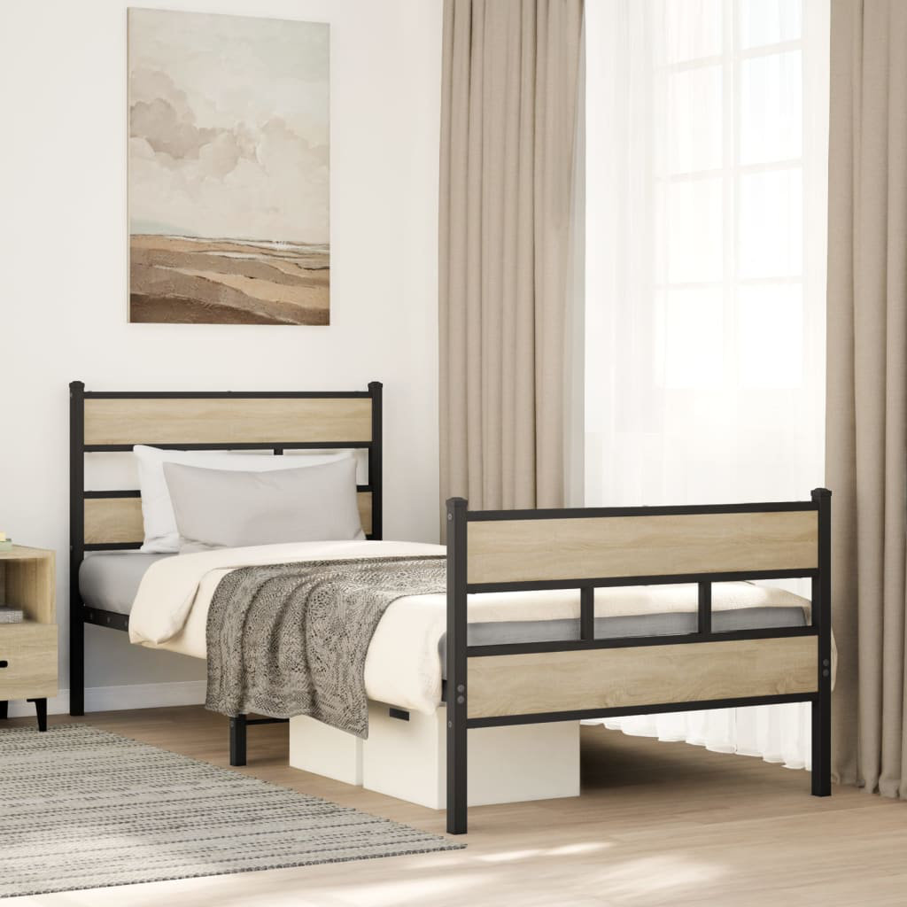 Borough Wharf Metal Bed Frame Without Mattress