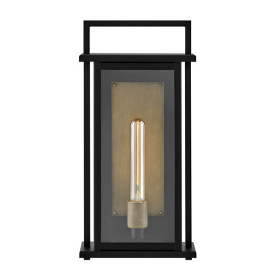 Langston Two-Tone Wall Mount Aluminum Outdoor Lantern