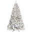 Arbre de Noël 4,5 pi avec 250 lumières UL et 24 pommes de pin naturelles - pointes en PVC enneigées, 498 pointes, structure articulée, support en métal stable, installation facile-1833060254-1833060253