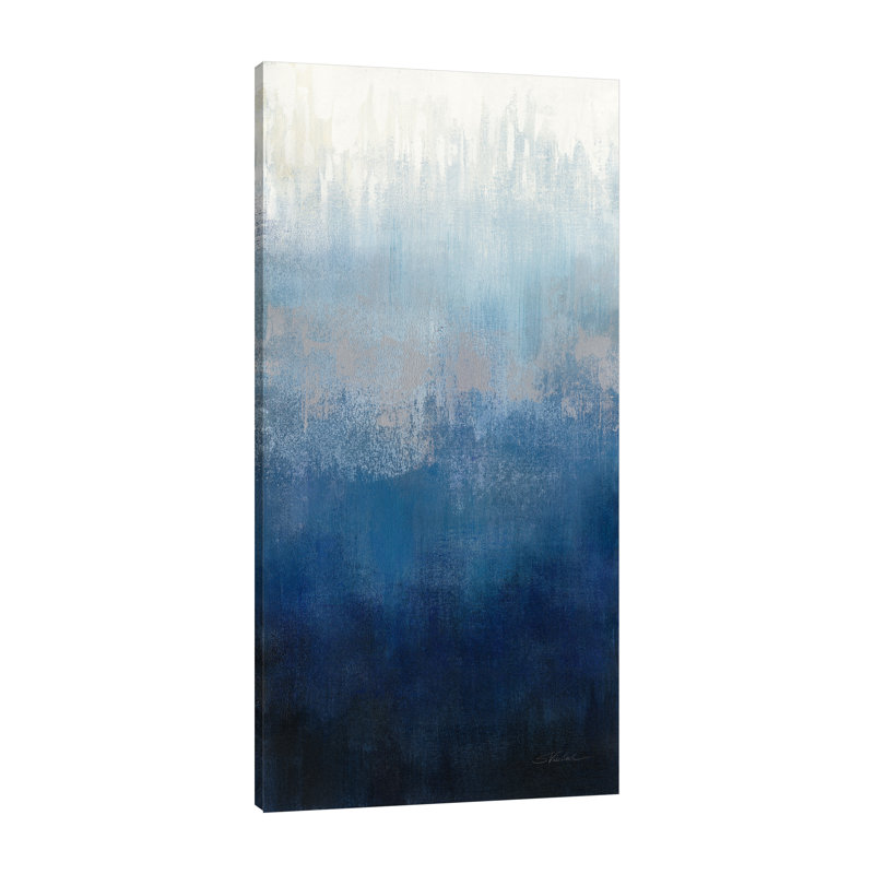 «Silver Wave II» par Silvia Vassileva, reproduction sur toile, H 40 po x l 24 po, Toile tendue, Sans cadre
