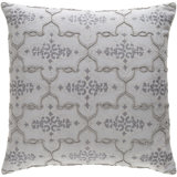 Mercury Damask Cotton Throw Pillow