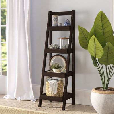 Goshen 135.8cm H x 38cm W Ladder Bookcase