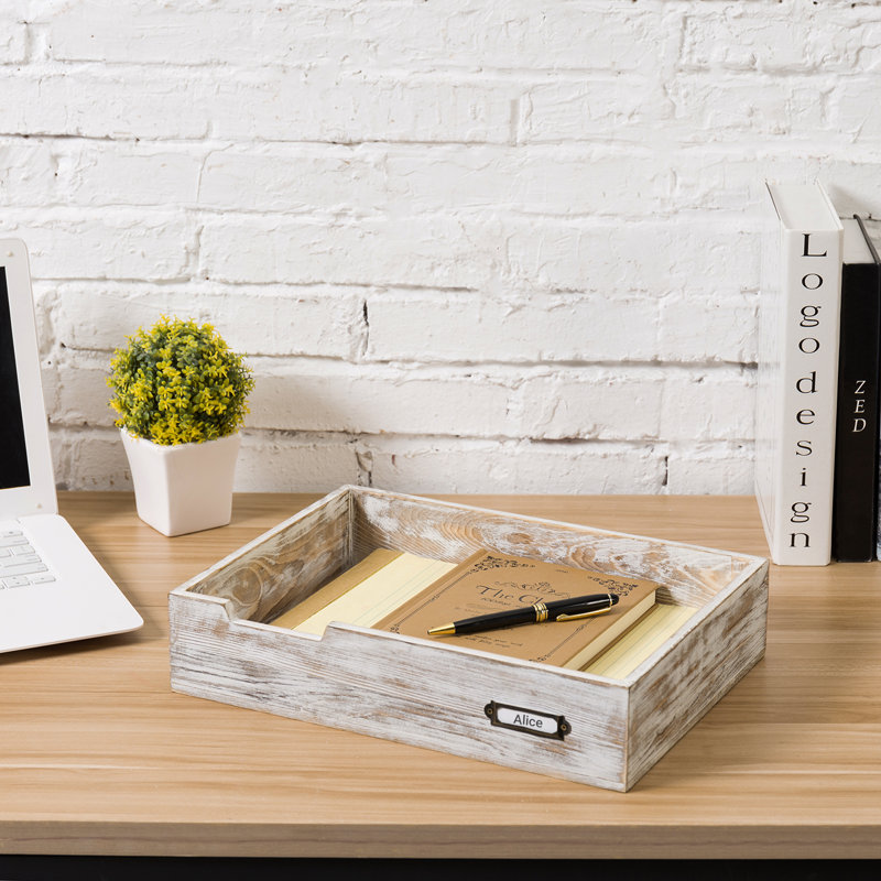 Ludvina Wood Stackable Paper Organiser
