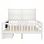 Lit plateforme double avec tableau noir, tiroirs et tablettes de rangement en bois massif, conception amusante et peu encombrante-48881558-48881559