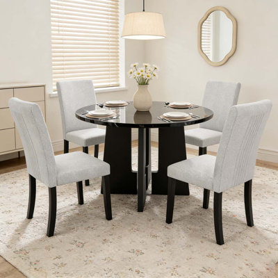 5-Piece Round Dining Table set