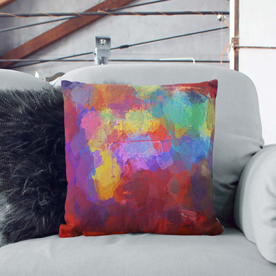 Eternal Thoughts in Abstract Cushion with Filling