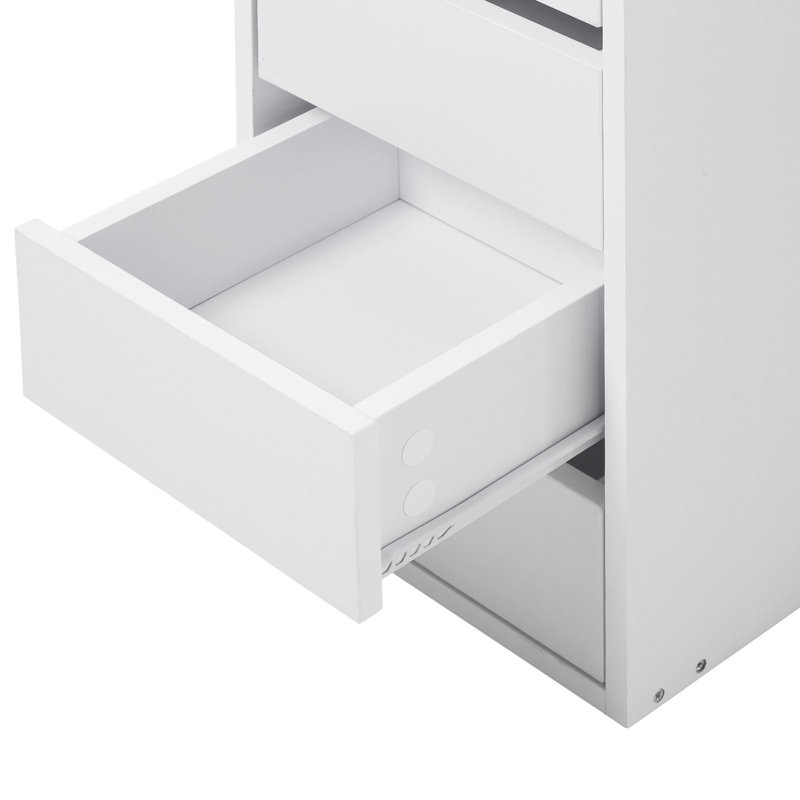 Ensemble coiffeuse avec miroir, Blanc