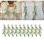 10 pièces de décoration de chaise de mariage, décorations d'allées de mariage, fleurs artificielles d'allée