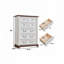 Commode 7 tiroirs en bois avec rangement