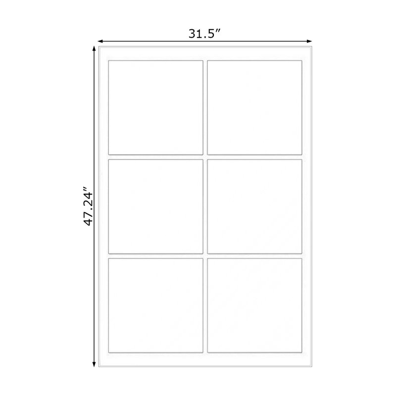 Miroir mural rectangulaire en aluminium, 31.5"W*47.24"H*1.97"D