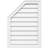 Half Octagon Top Left Surface Mount Non-Functional Brickmould Frame PVC Gable Vent-43319539