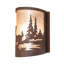 1 - Light Flush Mounted Sconce