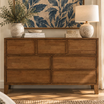 Commode en bois 7 tiroirs Knighten