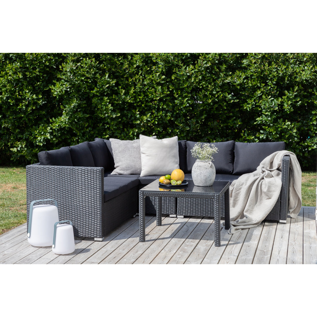 6-Sitzer Lounge-Set Jabina mit Polster