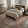 Watte Vintage Floral Border Washable Area Rug with Non-Slip Backing for Living Room & Bedroom