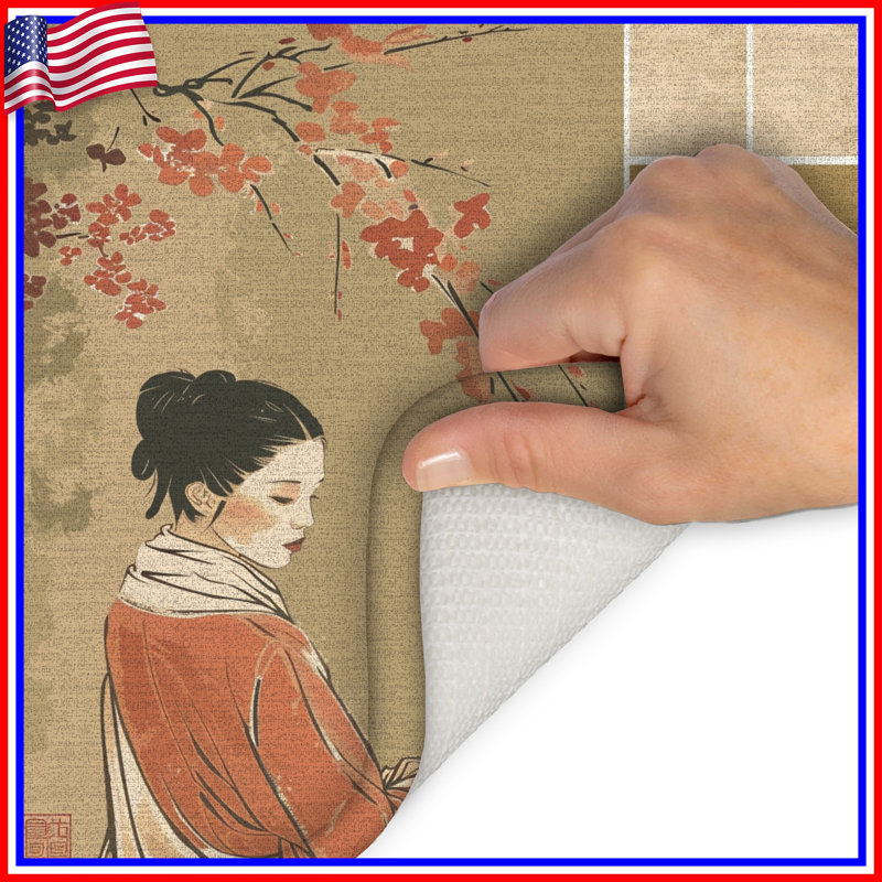 Portrait de tapis de bain, L 24 po x L 17 po