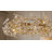 Transitional 12-Light Gold Crystal Chandelier 