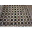 Brown Late 19th century Antique Geometric Folk Art Design American Hooked Rug