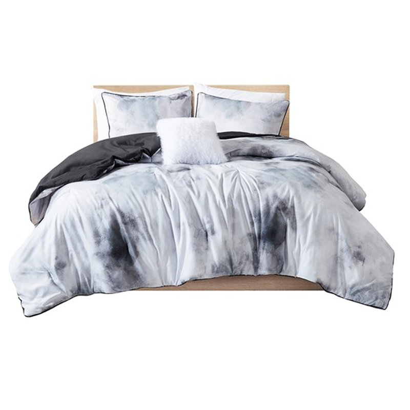 Multicolor Tie Dye Printed Bedding For King/ King - , Soft Fabric With Watercolor Filling, Machine Washable