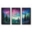 «Mauve Aurora Borealis Mountains I - Winter Mountains», art mural-652680919-652680918