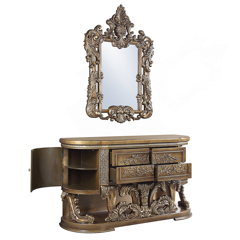Miroir Constantine brun et doré (miroir seulement)