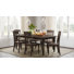 Aashma 6 - Person Extendable Solid Wood Top Four Leg Dining Set