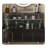 French‑style Small Black Dressing Table with Wood & Stainless Steel for Bedroom