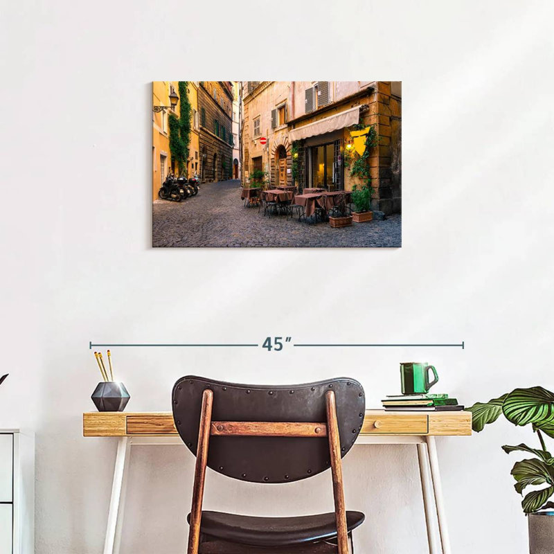 Rue italienne, H 20 po x l 30 po
